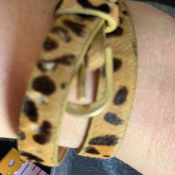 Plunder Leopard Wrap Bracelet – Adjustable Faux Fur Cheetah Print - Picture 3 of 7